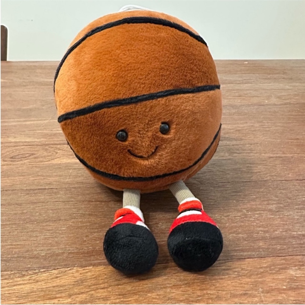 Cute Sports Basketball Plush 7” Soft Kawaii Ball Stuffed Toy Gift New No Tag